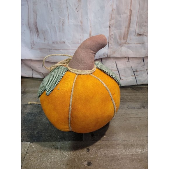 Large Halloween Fall plush stuffed pumpkin decor harvest - Picture 4 of 6